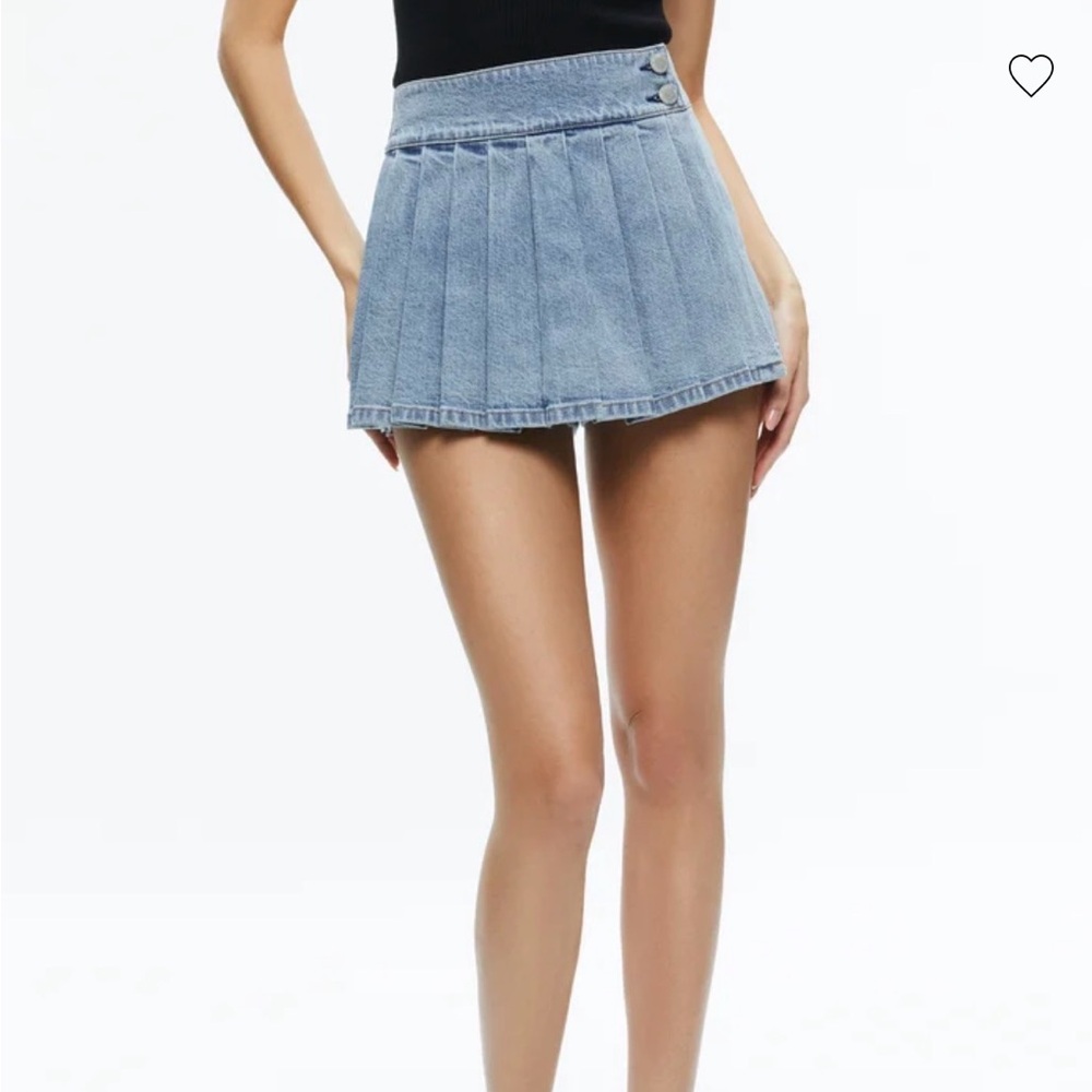 Alice + Olivia Light Blue Mini Skirt